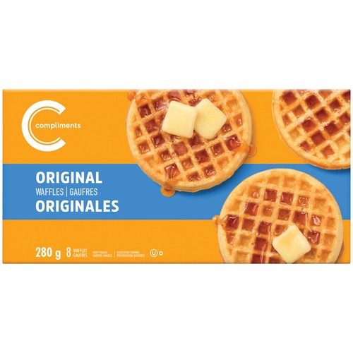 Compliments Frozen Waffles Original 8 Pack 280 g