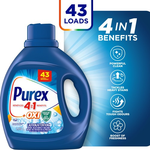 Purex 4 in 1 + Oxi Concentrated Detergent 1.75 L