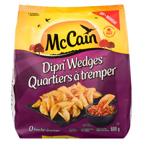 McCain Frozen Dippin Potato Wedges 600 g