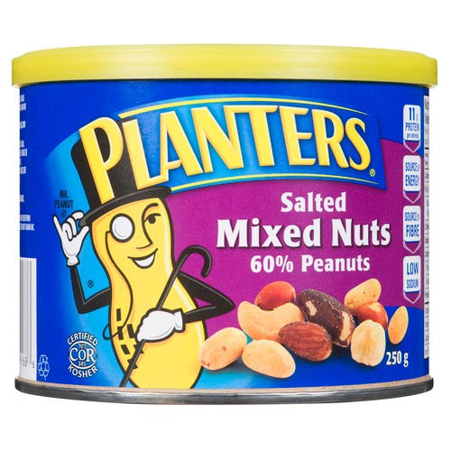 Planters 60% Peanuts Roasted & Salted Mixed Nuts 250 g