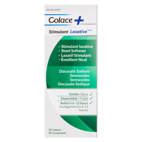 Colace+ Stimulant Laxative 30 EA