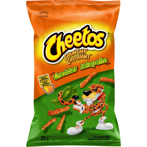 Cheetos Crunchy Cheese Flavoured Snacks Cheddar Jalapeño 285 g