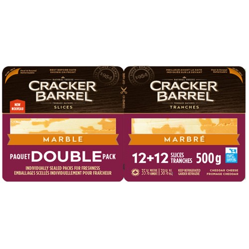 Cracker Barrel Cheese Slices Marble 500 g