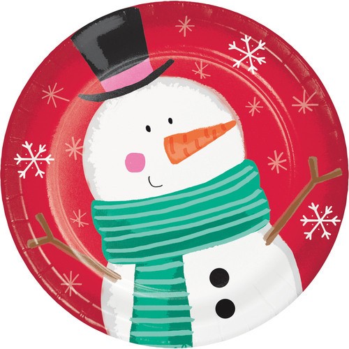 Creative Converting Plates Lunch 7-Inch Jolly Characters 8 Count