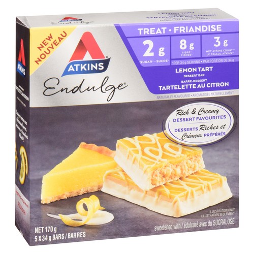Atkins Dessert Bar Lemon Tart 5 EA
