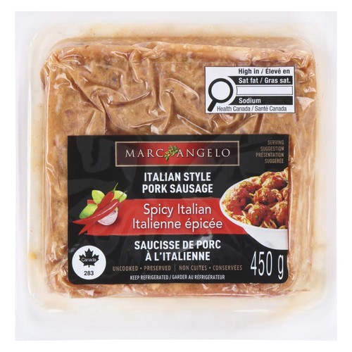 Marcangelo Frozen Grind Pork Sausage Spicy Italian 450 g