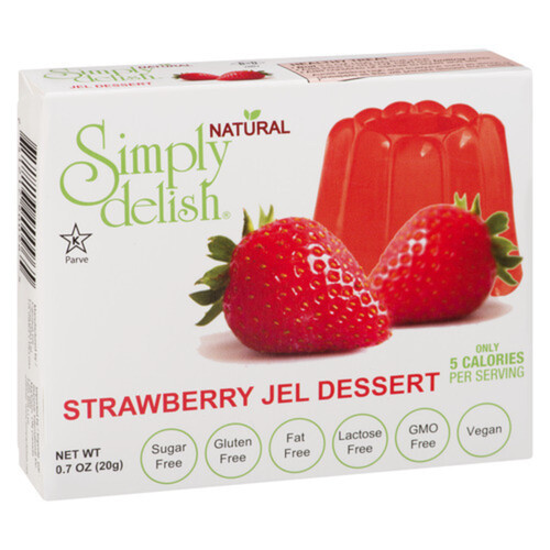 Voilà Online Grocery Delivery Simply Delish Gluten Free Vegan Jel Dessert Strawberry 20 G