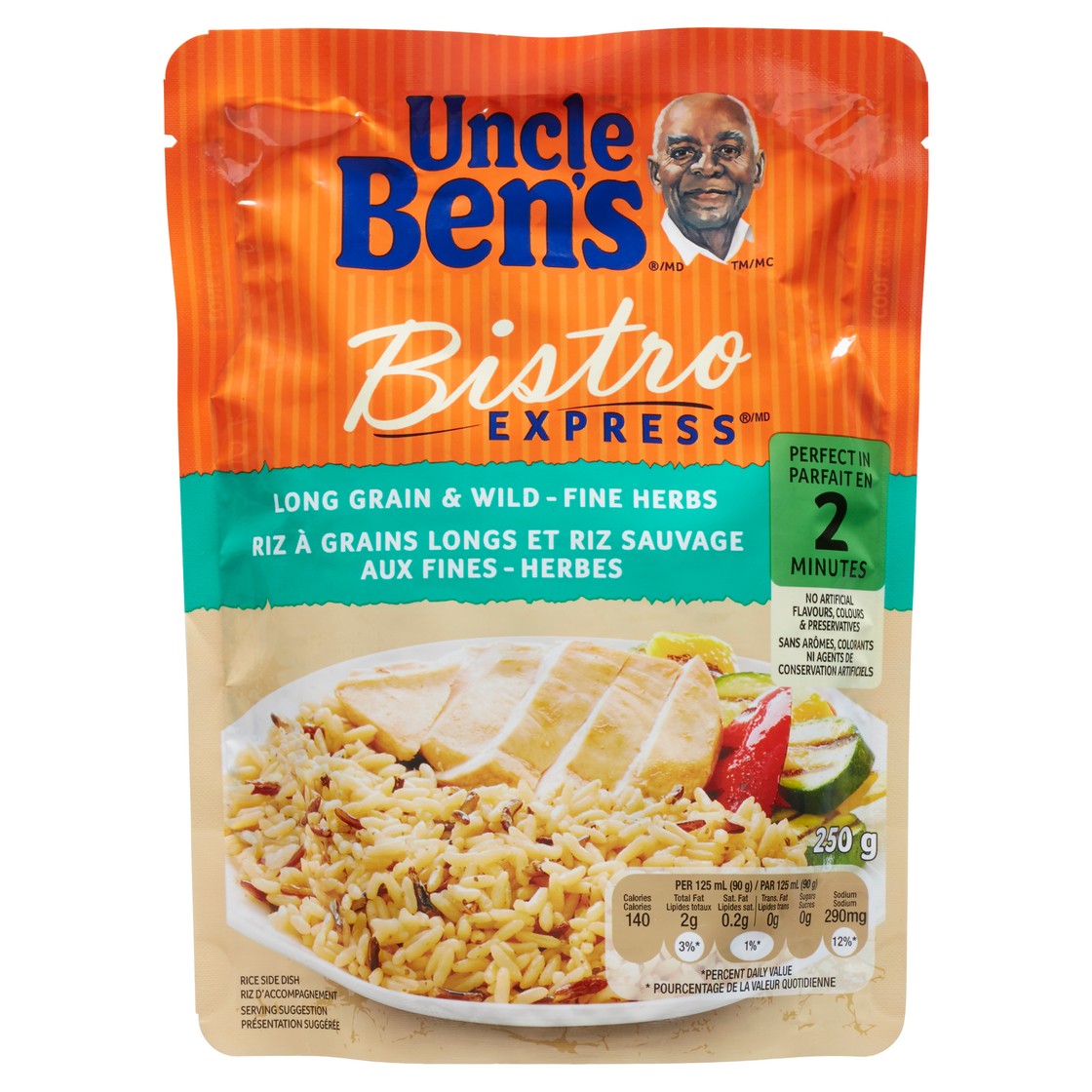 Uncle Ben's Bistro Express Rice Long Grain & Wild Fine Herbs 250 g ...