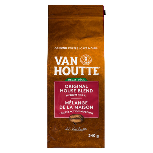 Van Houtte Ground Coffee Decaffeinated House Blend 340 g