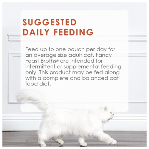Fancy Feast Broths Wet Cat Food Creamy Collection Variety Pack 6 x 40 g