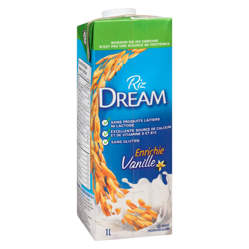Dream Gluten-Free Enriched Rice Beverage Vanilla 1 L