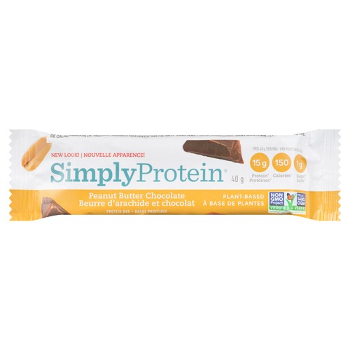 Simply Protein Plant-Based Protein Bar Peanut Butter Chocolate 40 g