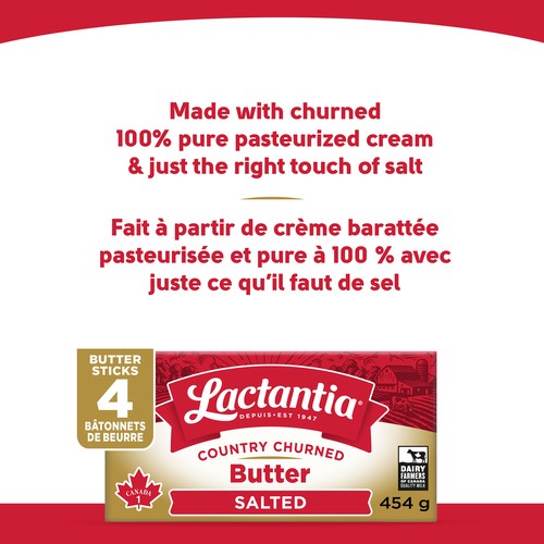 Lactantia Butter Sticks Salted 454 g