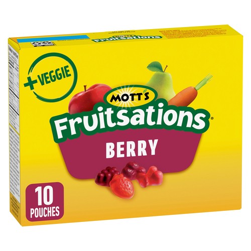 Mott's Fruitsations + Veggie Gluten-Free Naturally Flavoured Snacks Berry 226 g