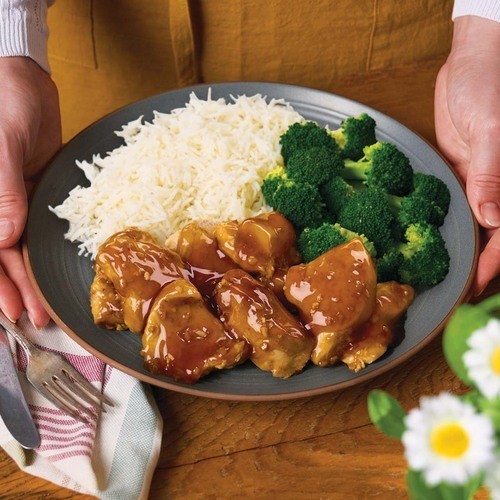 Pebbles Frozen Dinner Honey Garlic Chicken Breast 600 g