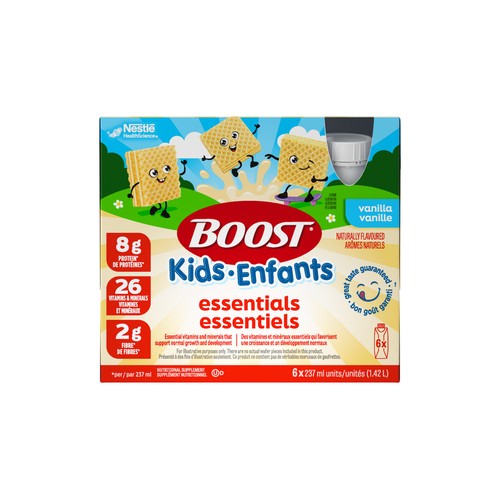 Boost Kids Nutritional Supplement Essentials Vanilla 6 x 237 ml