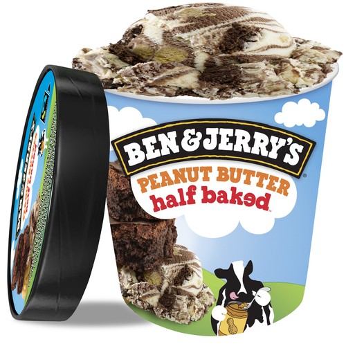Ben & Jerry's Ice Cream Peanut Butter Half Baked 473 ml
