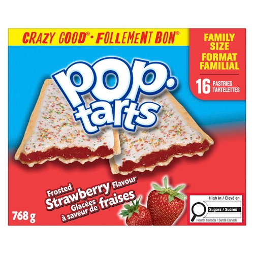 Pop Tarts Pastries Frosted Strawberry 768 g