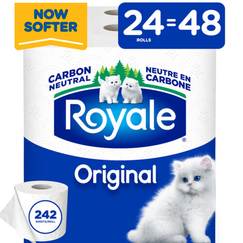 Royale Original Toilet Paper 2-Ply 24 Rolls x 242 Sheets