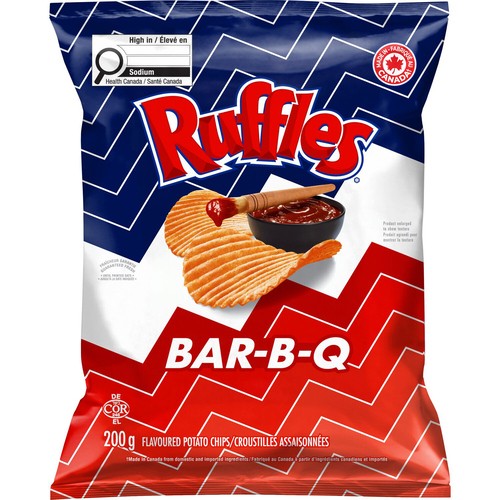 Ruffles Potato Chips Bar-B-Q Flavoured 200 g