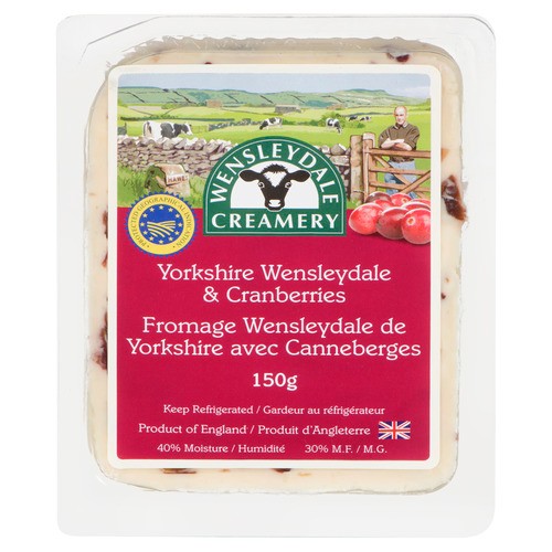 Wensleydale Creamery Cheese Yorkshire Wensleydale & Cranberries 150 g