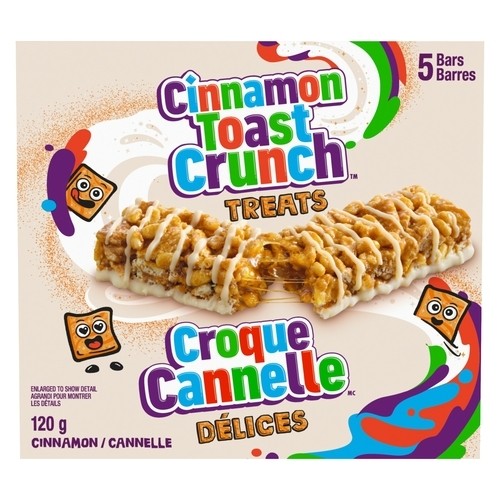 General Mills Toast Crunch Treat Bars Cinnamon 5 x 24 g
