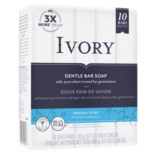 Ivory Bar Soap Original 10 x 90 g