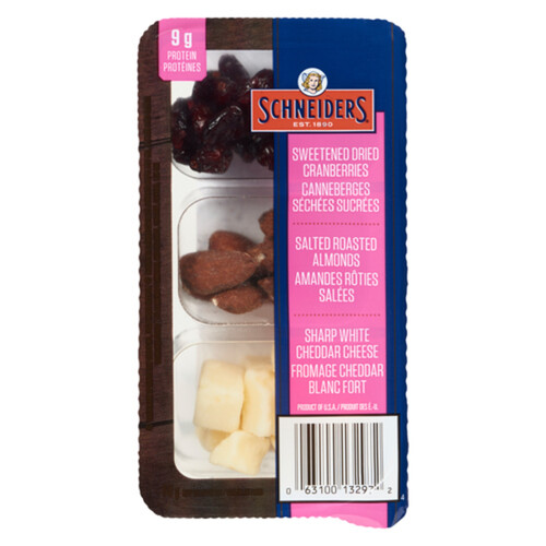 Schneiders White Cheddar Cheese Almonds And Cranberry Snack Kit 60 g