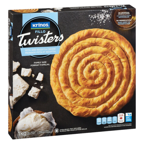 Krinos Cheese Fillo Twisters 1 kg (frozen)
