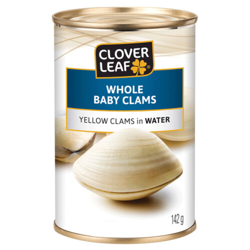 Clover Leaf Whole Baby Clams Yellow In Water 142 g