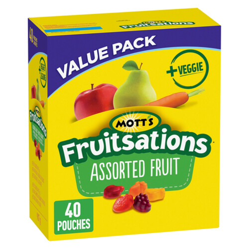 Mott's Fruitsations + Veggie Gluten Free Snacks Assorted Fruit 907 g