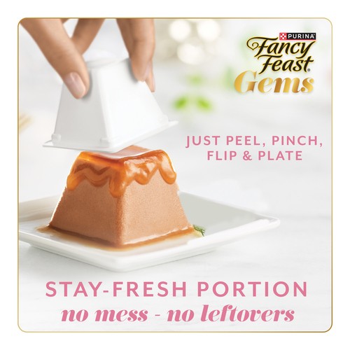 Fancy Feast Gems Wet Cat Food Mousse Paté With Salmon 2 x 57 g