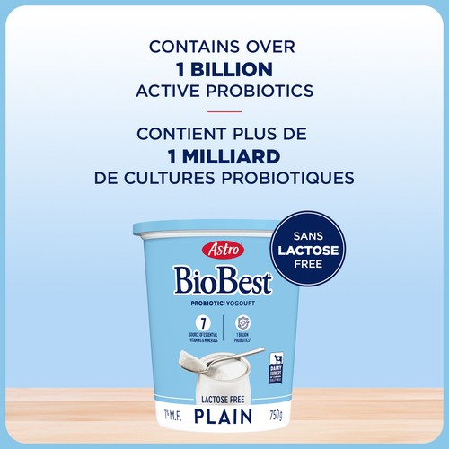 Astro BioBest Lactose-Free 1% Probiotic Yogurt Plain 750 g