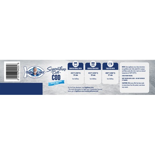 High Liner Frozen Signature Cuts Cod Fillets Crispy Breaded 515 g