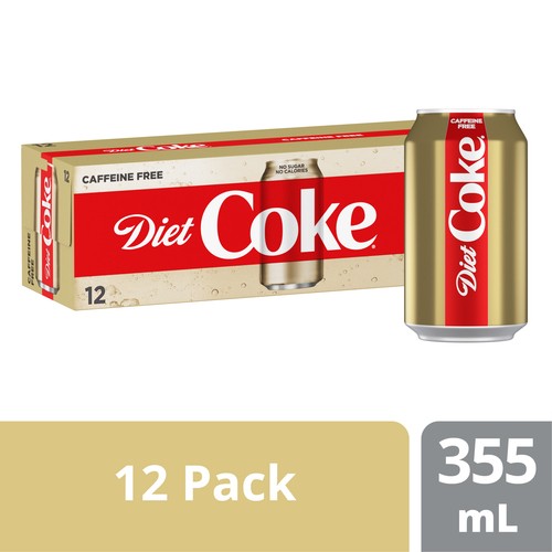 Diet Coke Caffeine-Free Soda Fridge Pack 12 x 355 ml (cans)
