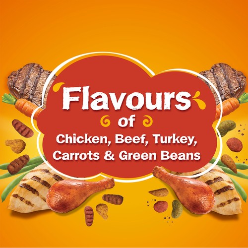 Friskies Grillers Dry Cat Food Meaty Tenders and Crunchy Bites 1.4 kg