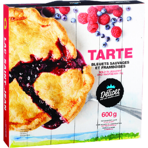 Delices du lac Saint-Jean Pie Wild Blueberry & Raspberry 600 g (frozen)