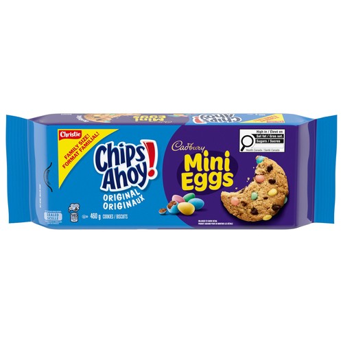 Christie Chips Ahoy! Cadbury Mini Eggs Cookies Family Size 460 g