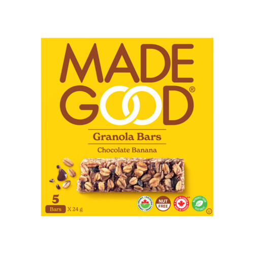 MadeGood Organic Granola Bars Chocolate Banana 5 x 24 g
