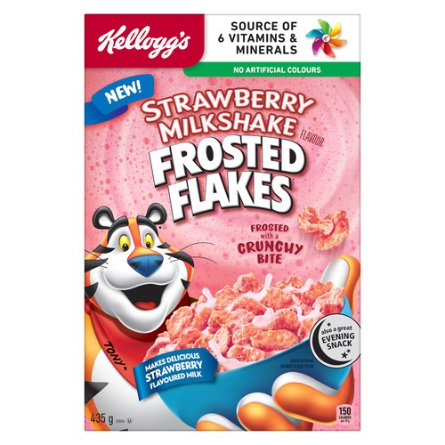 Kellogg's Frosted Flakes Cereal Strawberry Milk Shake 435 g