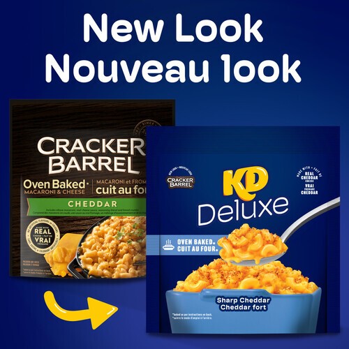 Kraft Dinner KD Deluxe Macaroni And Cheese Sharp Cheddar 349 g