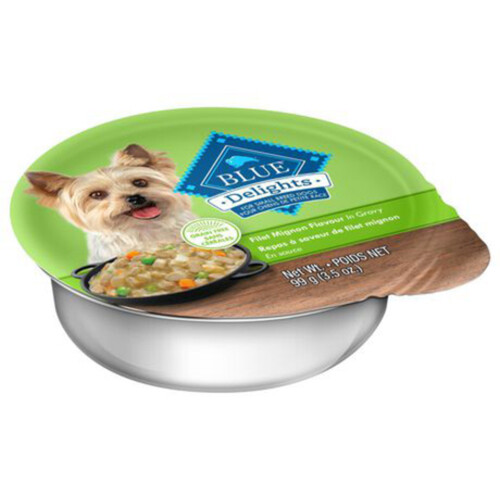 Blue Buffalo Delights Wet Dog Food Filet Mignon Flavor 99 g Voila Online Groceries Offers