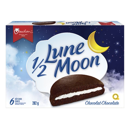 Vachon Half Lune Moon Cakes Chocolate 282 g