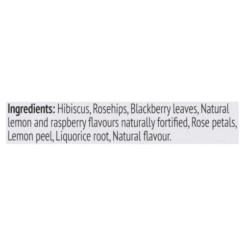 Twinings London Herbal Tea Raspberry Lemon 20 Tea Bags