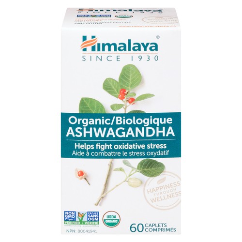 Himalaya Organic Herbal Healthcare Ashwagandha Caplets 60 Count