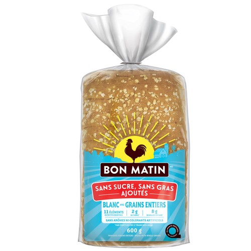 Bon Matin White Bread Whole Grain 600 g