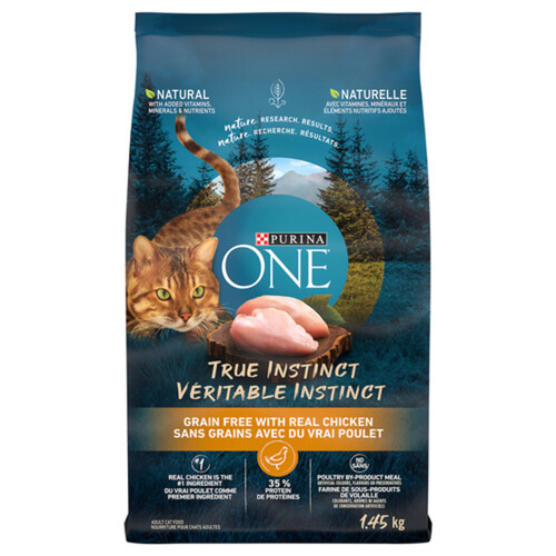 Purina ONE Grain Free Dry Cat Food True Instinct Chicken 1.45 kg