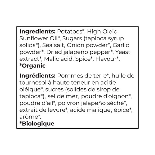 Humble Organic Potato Chips Jalapeño 135 g