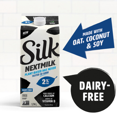 Silk Nextmilk Dairy-Free Plant Based Milk Alternative Original 1.74 L