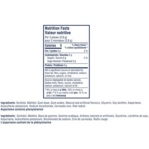 EXCEL Sugar Free Teeth Whitening Chewing Gum White Bubblemint Flavoured Pack of 18 Pieces 3 EA